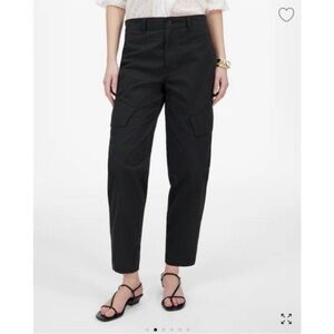Madewell Black Seamed Utility Barrel-leg Pants - size 6